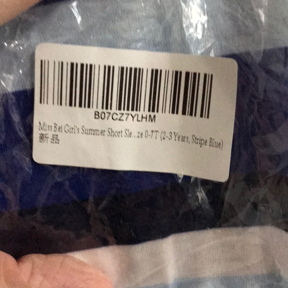 Blue Stripped Girls Maxi Dress with pockets - Picture 6 of 6